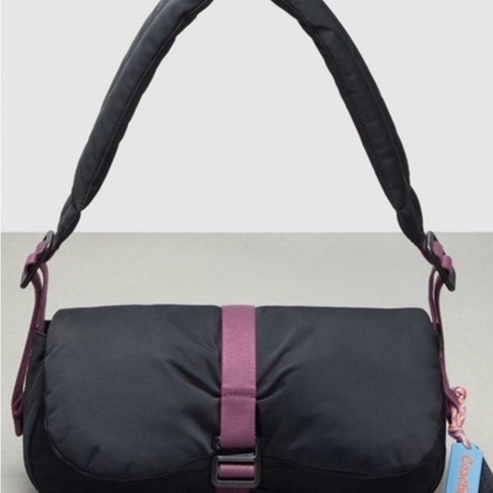 Chic Black and Purple Coach Women's Bag!
